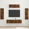 vidaXL TV Cabinet 5 pcs Smoked Oak
