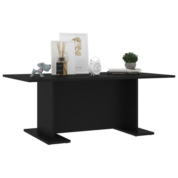 vidaXL Coffee Table Black 103.5x60x40 cm Engineered Wood