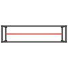 vidaXL Work Bench Frame Matte Black and Matte Red 210x50x79 cm Metal