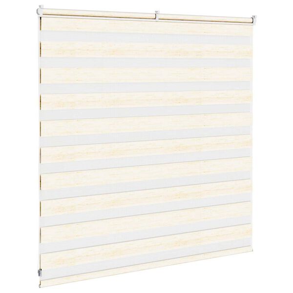 vidaXL Zebra Blind Marble Beige 150x100 cm Fabric Width 145.9 cm Polyester