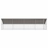 vidaXL Dog Kennel 4 pcs Silver 8 x 2 x 2 m Galvanised steel