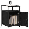 vidaXL Bedside Cabinet Black oak Engineered Wood