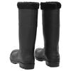 vidaXL Rian Boots with Removable Socks Black Size 46 PVC