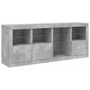 vidaXL Sideboard with LED Lights Concrete Grey 164x37x67 cm