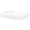vidaXL Bed Frame without Mattress White Solid Wood King Size