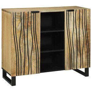vidaXL Sideboard Brown 90 x 33 x 75 cm Solid mango wood