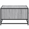 vidaXL Coffee Table Grey Sonoma 90x57x35 cm Engineered Wood and Metal