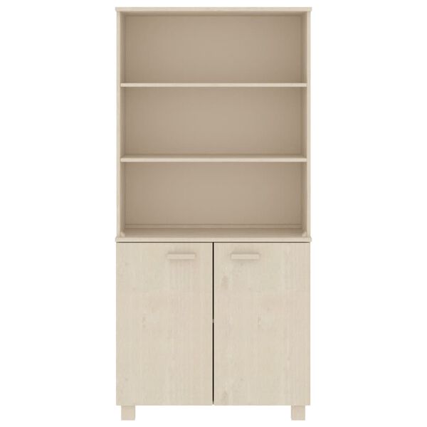 vidaXL Highboard HAMAR Solid Wood Pine Honey Brown