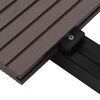 vidaXL Decking Board 4 pcs Dark Brown WPC