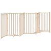 vidaXL Dog Gate with Door Foldable 6 Panels 300 cm Solid Wood Fir