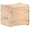 vidaXL Chest 40x40x40 cm Solid Acacia Wood