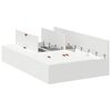 vidaXL Storage Bed Frame with Door White 120 x 200 cm Engineered Wood