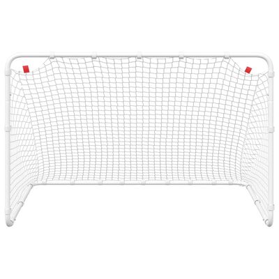 vidaXL Soccer Goal White 122x81x81 cm Steel