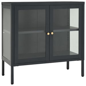 vidaXL Sideboard | Anthracite | Powder-coated steel | Medium | Sideboard