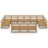 vidaXL 13 Piece Garden Lounge Set Solid Pinewood