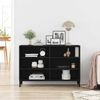 vidaXL Sideboard Black Oak 103.5 x 35 x 70 cm Engineered Wood