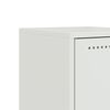vidaXL Bedside Cabinets 2 pcs White 36x39x43.5 cm Steel