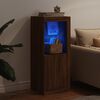 vidaXL Sideboard with LED Lights Brown Oak 41x37x100 cm