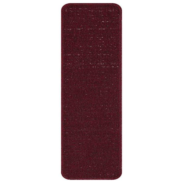 vidaXL Anti-slip Stair Mats 15 pcs Bordeaux 60 x 25 cm PP