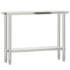 vidaXL Kitchen Work Table 110x30x85 cm Stainless Steel