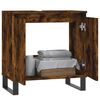 vidaXL Bathroom Cabinet Smoked Oak 58x33x60 cm Engineered Wood