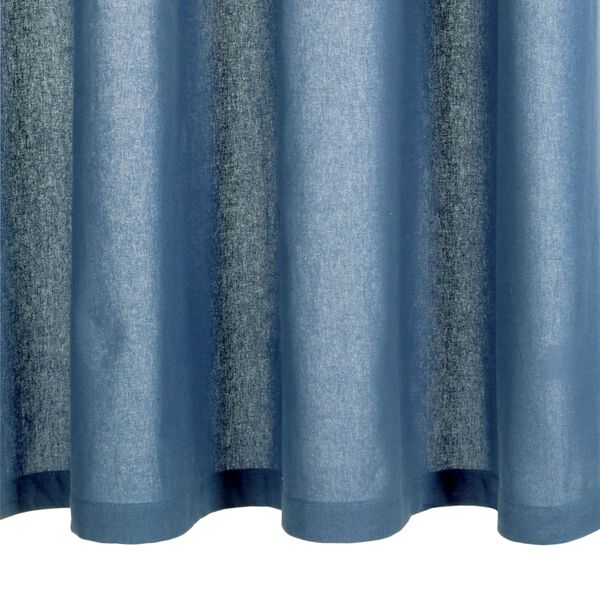 vidaXL Curtains with Metal Rings 2 pcs Cotton 140x225 cm Blue