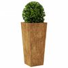 vidaXL Garden Planters 2 pcs 35x35x75 cm Weathering Steel