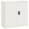 vidaXL File Cabinet White 90x40x130 cm Steel