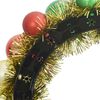 vidaXL Christmas Ball Wreathes 2 pcs Multicolour 33 x 33 x 7 cm