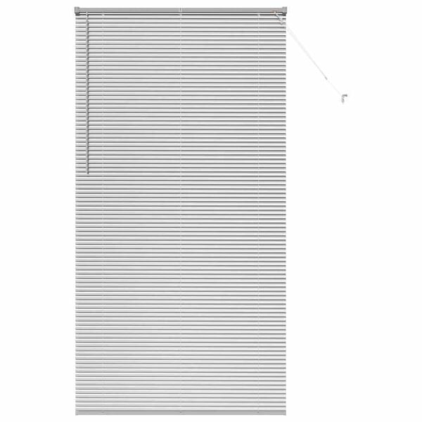 vidaXL Venetian Blinds Height Adjustable Silver 220 x 120 cm Aluminium