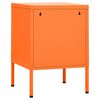 vidaXL Nightstands 2 pcs Orange 35x35x51 cm Steel