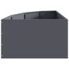 vidaXL Corner Planter Anthracite 60 x 60 x 35 cm Steel