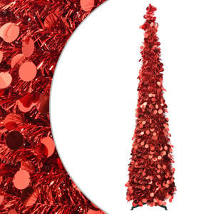 vidaXL Pop Up Christmas Tree 150 cm PET Red