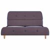 vidaXL Bed Frame without Mattress Taupe Fabric 135x190 cm Double