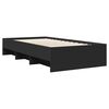 vidaXL Bed Frame without Mattress Black 90x200 cm Engineered Wood