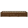 vidaXL Bed Frame with Drawers without Mattress Brown Oak 150x200 cm King Size
