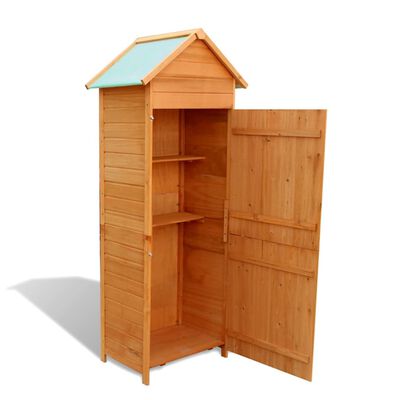 vidaXL Garden Storage Cabinet Brown 42.5x64x190 cm