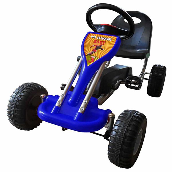 vidaXL Pedal Go Kart Blue