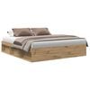 vidaXL Bed Frame without Mattress Artisan Oak 180x200cm Super King Engineered Wood
