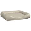 vidaXL Dog Bed Beige 80x68x23 cm Faux Leather