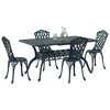 vidaXL Garden Dining Set 5 pcs Green Aluminium