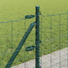 vidaXL Fence with Posts Green 0.6 x 10 m Steel