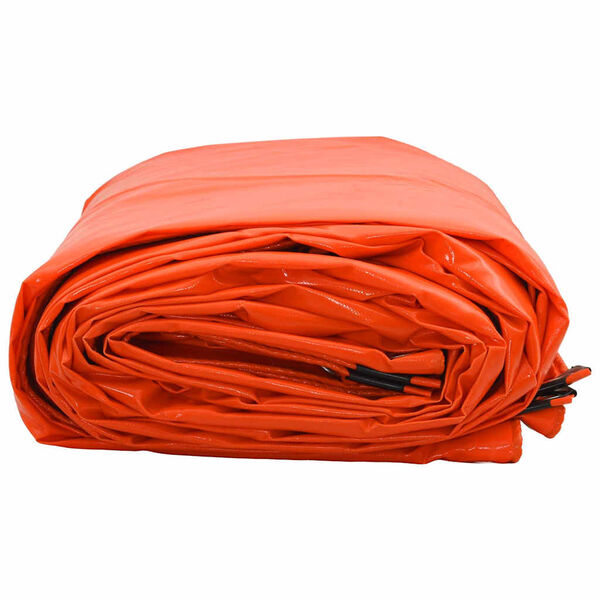 vidaXL Tarpaulin 650g / m&sup2; Orange 2.5 x 3.5 m Canvas with PVC Coating