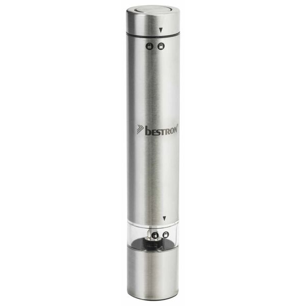 Bestron Pepper and Salt Mill "APS100CH" Stainless Steel Silver 18.2 cm