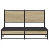vidaXL Metal Bed Frame without Mattress Sonoma Oak 150x200 cm King Size