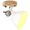 vidaXL Industrial Wall/Ceiling Lamps 2 pcs White 20x25 cm E27