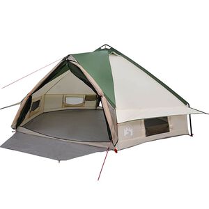 vidaXL Teepee Tent 8-Person 8-Person Green and White