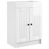 vidaXL Bathroom under Sink Cabinet High Gloss White 56 x 37.5 x 81 cm