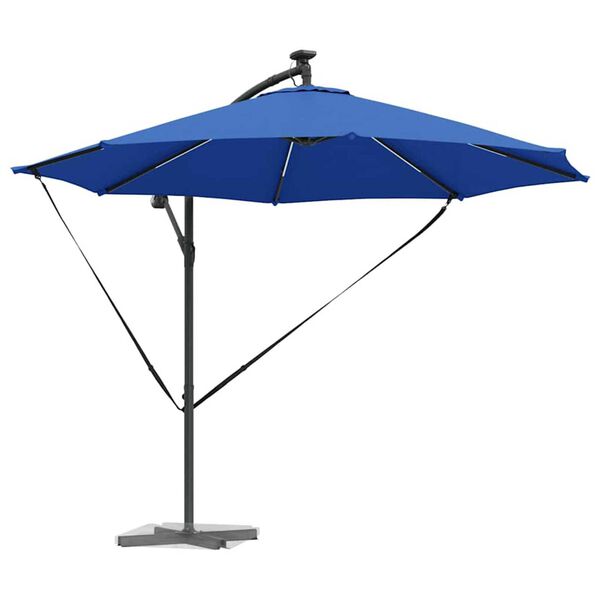 vidaXL Umbrella Azurblau 294 x 294 x 248 cm Polyester and Aluminium