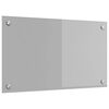 vidaXL Kitchen Backsplash Light Grey 70 x 40 cm Tempered Glass
